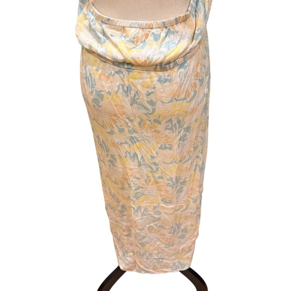 BP. Womens Floral Paisley Ruched Mini Halter Lined Dress Size 3X Y2K revival - Picture 13 of 14